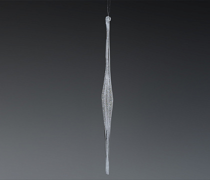 Фигурка декоративная сосулька на подвеске с эффектом радуги, 29,2 см, акрил, 1 шт.