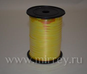  Лента Италия Перламутр 0,5см*250ярд (жёлтый)