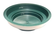 Пластиковый поддон "Юниор", зеленый, внутр. диаметр 8 см, внешний диаметр 10 см, 20 шт./упак.