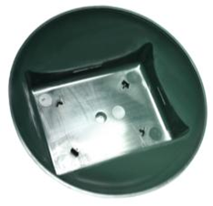 Чаша раунд ЗЕЛЕНАЯ, внешний диаметр 15 см, 20 шт./упак.