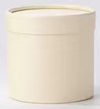 Коробка под цветы с крышкой 12*12*12, 1 шт., кремовый