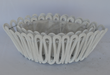 Набор кашпо плетеных (ива) 35*18H13 B:25*12, 26*13H10 B:19*9, 2 шт., белый