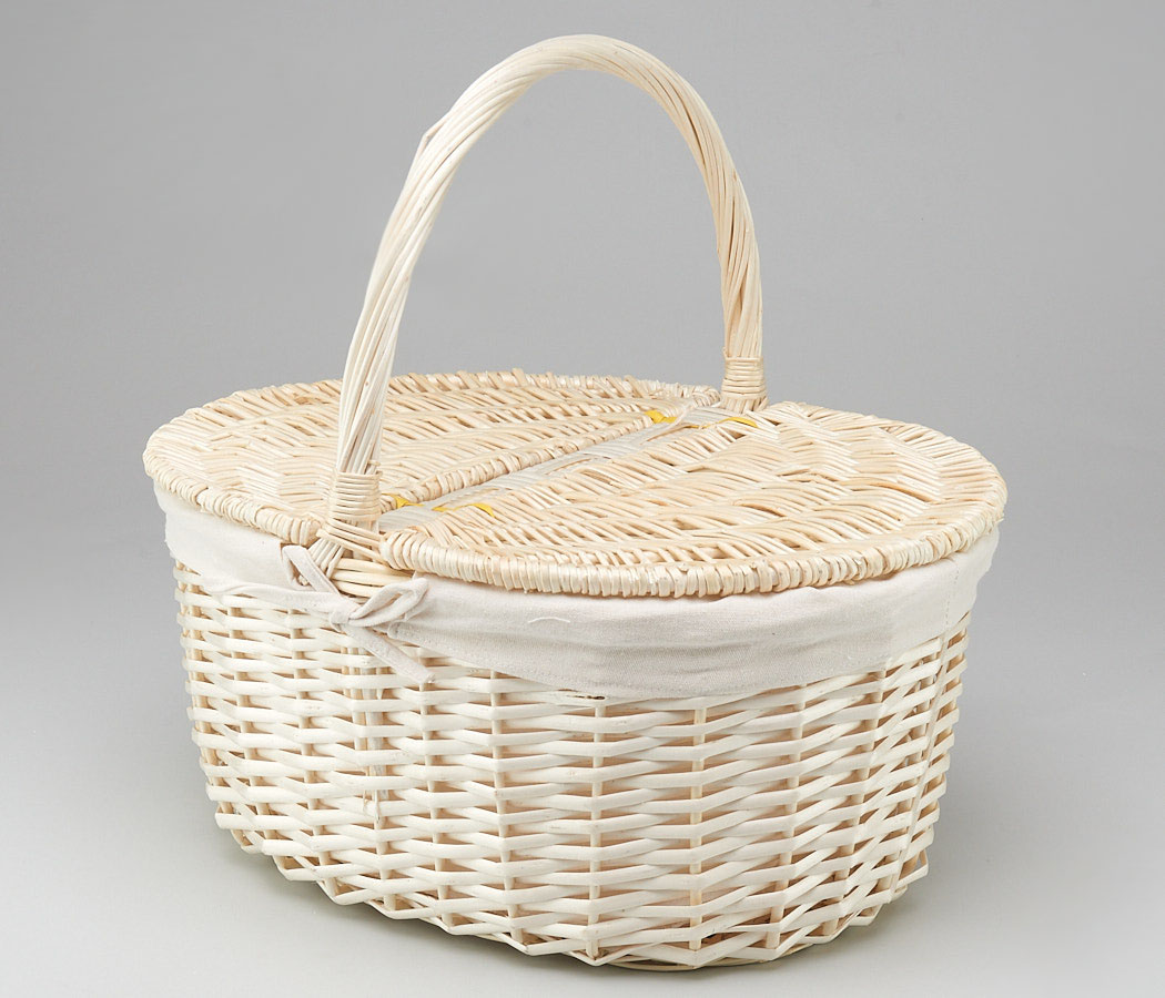 Корзина плетеная (ива): 43X32XH20/32XB33X23, 1 шт.