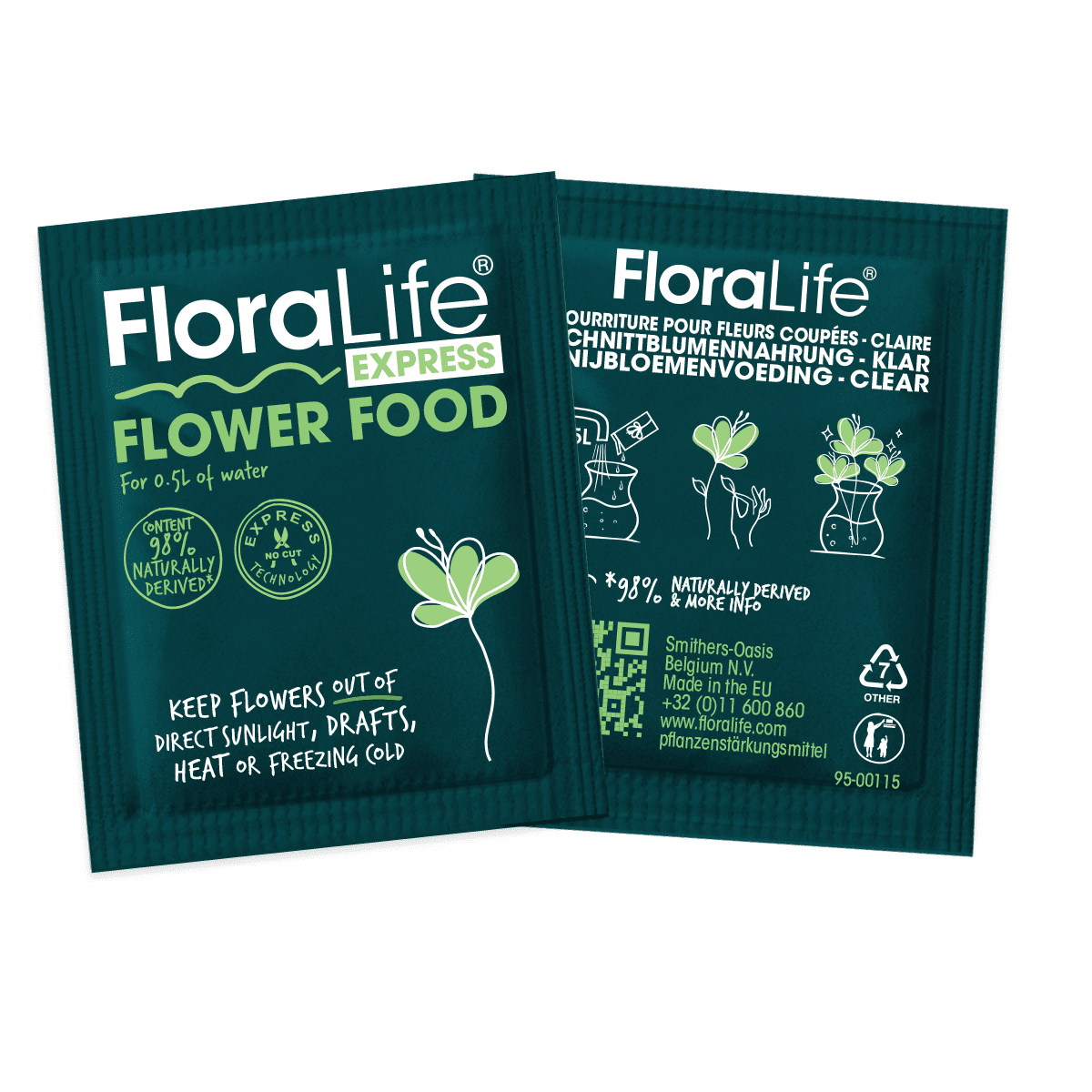 Коробка Floralife Express Universal 300 Порошк. подкорм. для срез. цветов 5гр, 1000шт, арт. 82-85013