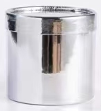 Коробка под цветы с крышкой 12*12*12, 1 шт., серебро