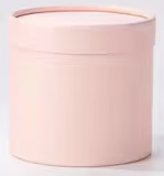 Коробка под цветы с крышкой 12*12*12, 1 шт., св.розовый