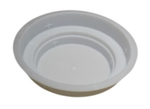 Пластиковый поддон "Юниор", белый, внутр. диаметр 8 см, внешний диаметр 10 см, 20 шт./упак.