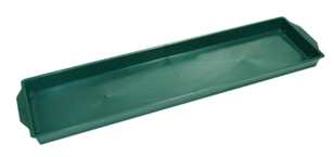 Пластиковый поддон под пену ЗЕЛЕНЫЙ 49x12,5x3 см, 10 шт./упак.