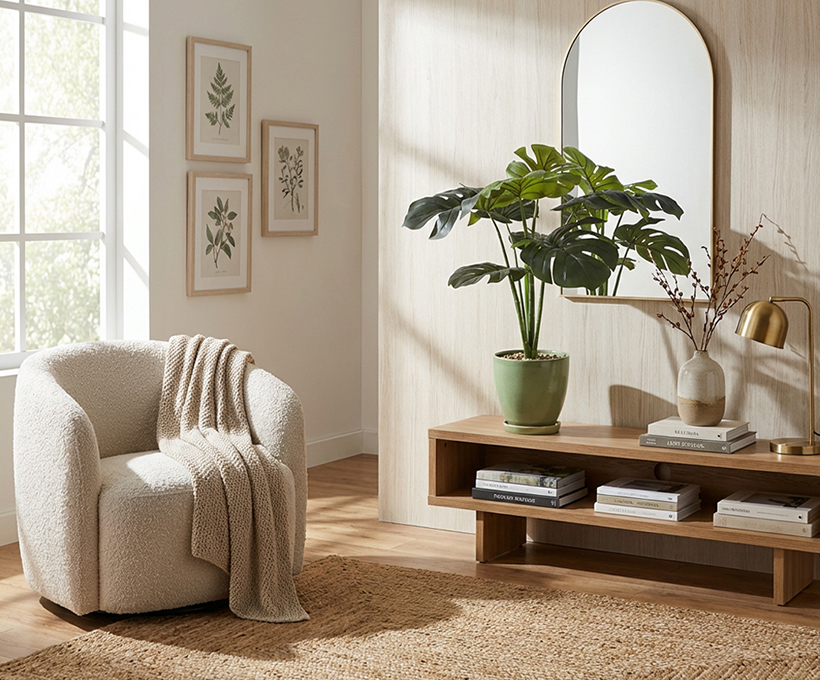 Новая коллекция искусственных растений и деревьев в горшках