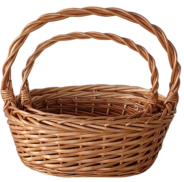 Набор корзин плетеных (ива): 29x22xh11xHH26  B23x18, 22x17xH9xHH21  B18x13, 2 шт., медовый