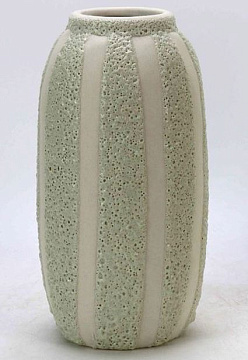 Ваза керамическая "Кактус", цвет зеленый, 12*12*23,5 см.