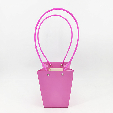 Пакет подарочный "Мастхэв" супер-мини, 9х6,5х10 см, 10 шт./упак, ярко-розовый