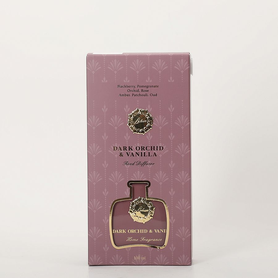 Ароматический диффузор с палочками 100 мл., Dark Orchid & Vanilla/Черная орхидея и ваниль