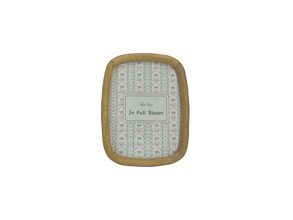 Фоторамка декоративная из дерева, со стеклом, 15x20 см