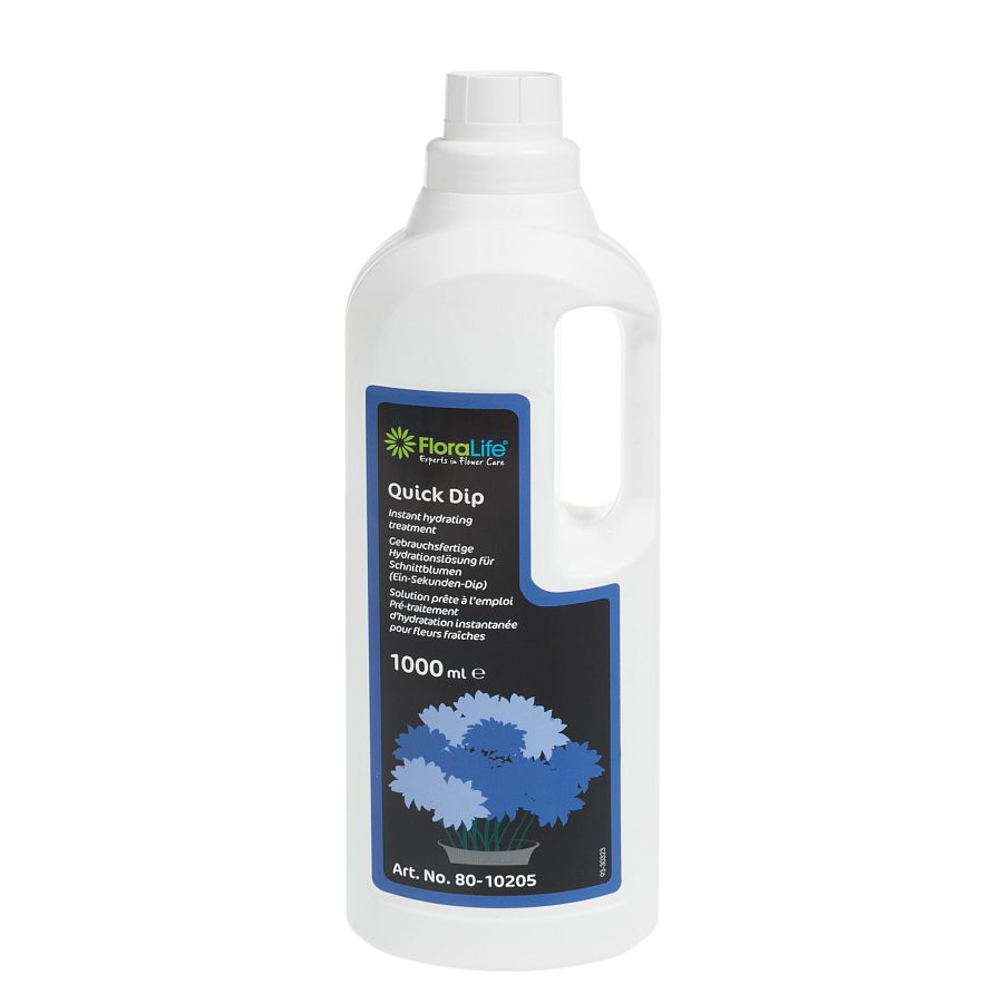 Бутыль Floralife Quick Dip 100 Готовый раствор для придания энергии цветам, 1 л, арт. 80-10205
