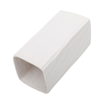 Ваза керамическая, цвет белый, 10,5*23 см