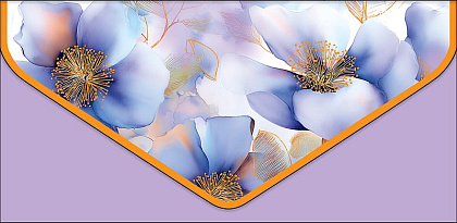 Открытка-конверт "Цветы!", размер: 9,3х19 см, в упак. 1 шт.