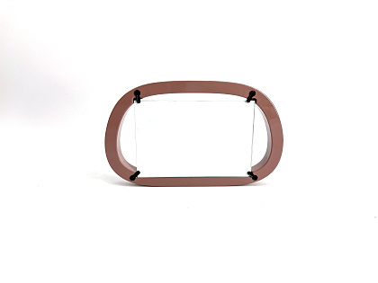 Фоторамка декоративная из МДФ серия "Рондо", цвет коричневый, со стеклом, 15x10 см