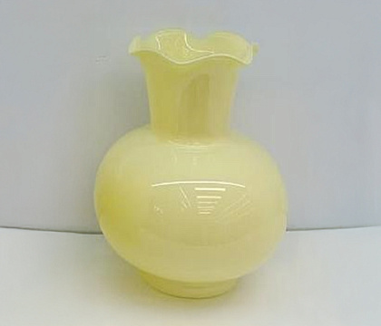 Ваза стеклянная D16,5 * H19,2 см, 1 шт.,лимонный