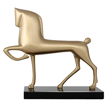 Статуэтка декоративная "Мустанг", цвет золото, 25,5*8*23,5 см