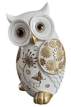 Статуэтка декоративная "Сова", полирезина, 14*11,5*22 см
