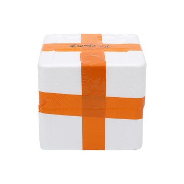 Ваза керамическая, цвет бело-золотой, 15*13 см