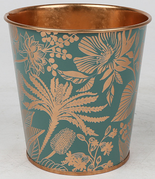 Декоративное кашпо "Цветочный натюрморт" D9,8XH10CM BD7,5CM, металл