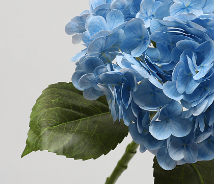 Цветок искусственный декоративный "Гортензия", H55*D20 см., синий