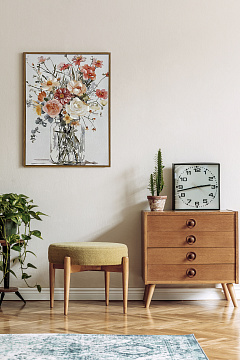 Картина "Лето", 30% ручная работа, рама МДФ, 30*40*2