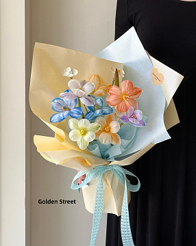 Упаковочная бумага с перламутровым отливом 53 см* 4 ярда, 120 г/м², белый