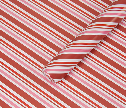 Бумага упаковочная "Полосы 1" 80г/м2, 70х100см, 10 листов/рулон