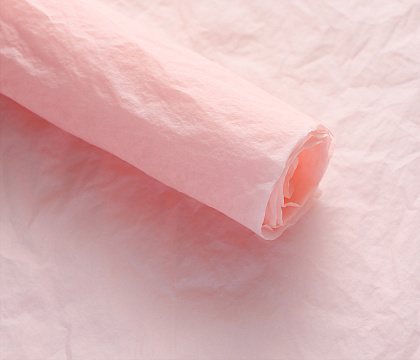 Упаковочная бумага 56 см*56 см, 5листов/упак, 80 г/м², розовый