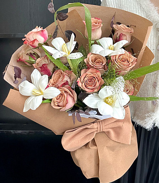 Водостойкий упаковочный материал "Бархат", 53 см*6 ярдов, 75 г/м², винный