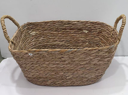 Корзина плетеная из рогоза: 38*24*25H, 1 шт.