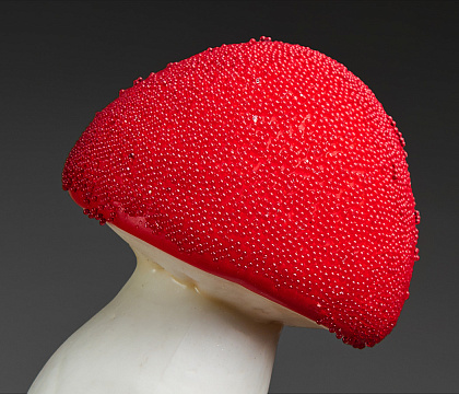 Гриб декоративный 7*12 см на вставке, 25 см