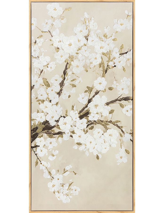 Картина "Пюрете II" с тиснением и глиттером, рама пластиковая, 80x40x2,8