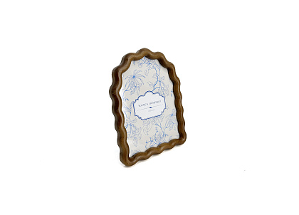 Фоторамка декоративная из дерева, серия "Арка", цвет коричневый, со стеклом, 15x20 см