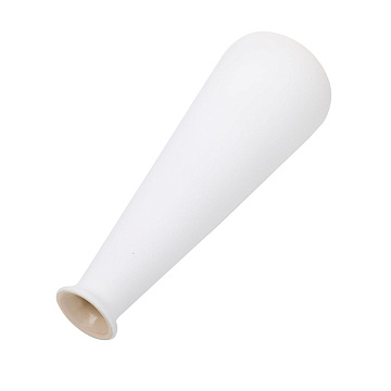 Ваза керамическая, цвет белый, 8,2*24 см