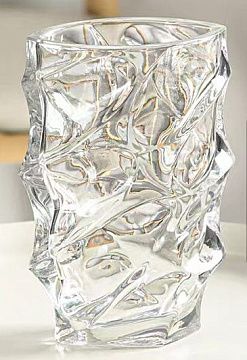 Ваза стеклянная H20 см, 1 шт. прозрачный.