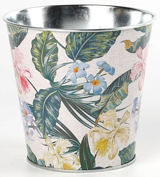 Декоративное кашпо "В цветнике" D12.5XH12CM B:D9 см, металл