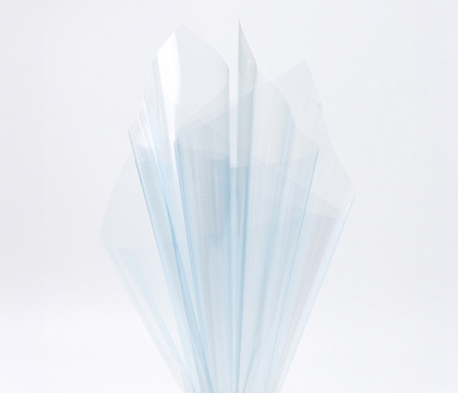 Упак. материал флористическая пленка "Звездная пыль", 60 см х 10 м, светло-голубой