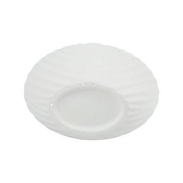 Ваза керамическая, цвет белый, 13*15 см