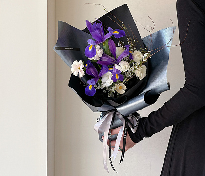 Упаковочная бумага с перламутровым отливом 53 см* 4 ярда, 120 г/м², белый