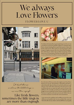 Упак. материал флористическая пленка "Романтика" 65 мкр, 40 см х 56 см, 20 листов/упак., крафт