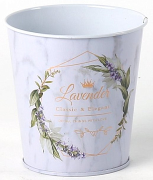 Декоративное кашпо "Классика" D9.8XH10см B:D7.6 см,  металл