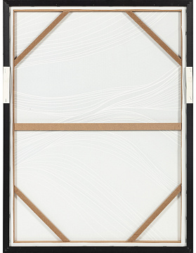 Картина "Волны тишины I" с тиснением, рама пластиковая, 80x60x2,8