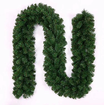 Гирлянда новогодняя 270 см, зеленая, 200 веток.
