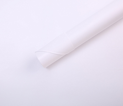 Водонепроницаемый упак. материал флористическая пленка с крафт бумагой, 80гр/м2, 50 см*10 м, белый