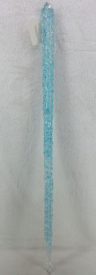 Декоративная сосулька, 97 см, акрил, светло-голубой