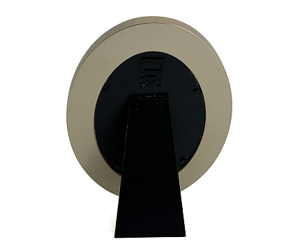 Фоторамка декоративная из МДФ с кожаной отделкой, серия "Престиж", цвет кремовый, со стеклом, 10x15 см